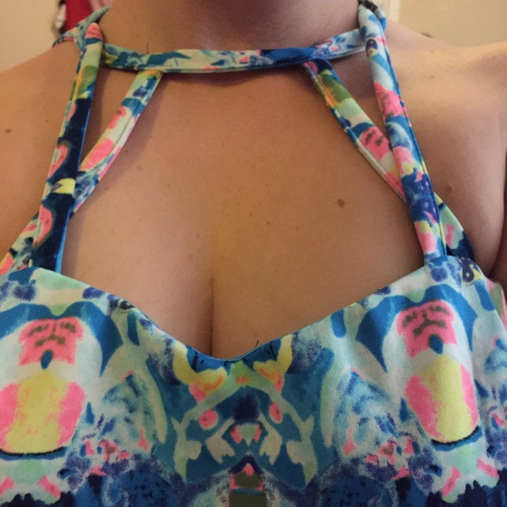 ๐ญ colorful & strappy bralette/crop top ๐ญ - Picture 6 of 7